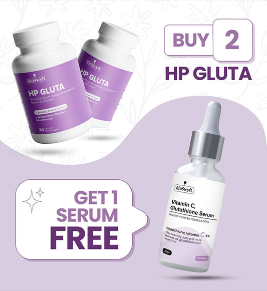 Buy 2 HP Gluta Bottles and Get 1 Serum Free
