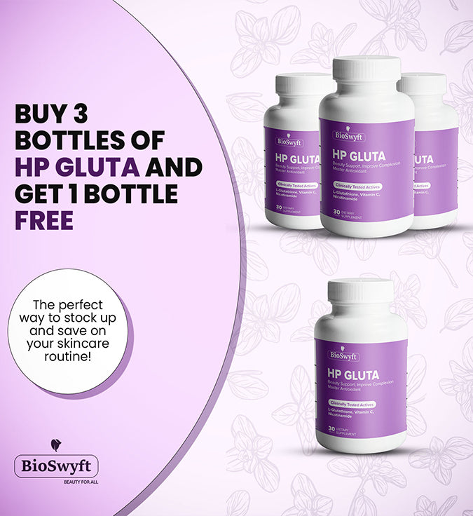 Buy 3 HP Gluta Bottles and Get 1 Free