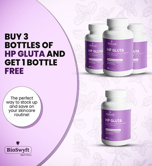 Buy 3 HP Gluta Bottles and Get 1 Free